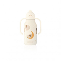 Liewood : Gourde Kimmie 250ml - éléphant/ crème de la crème