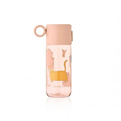 Liewood : Gourde Clemence 350ml - cats and dogs / sandy