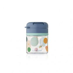 Liewood : Gobelet avec paille Pavia 280ml - universe / classic navy