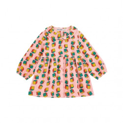 Bobo Choses : Robe en velours bébé - dices all over