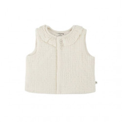 1+ in the family : Gilet sans manches Olivia - écru