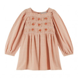 Emile et Ida : Robe écolier enfant - rose