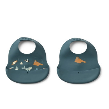 Liewood : Lot de 2 bavoirs...