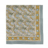 Foulard Absynthe Bleu ciel Fleuri - Bonheur du jour Foulard Absynthe Bleu ciel Fleuri - Bonheur du jour