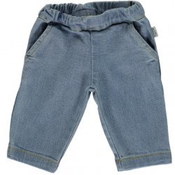 Poudre Organic : Pantalon Pomelos enfant - denim bleu