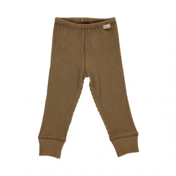 Poudre Organic : Leggings Basilic côtelé bébé - dull gold