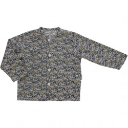 Poudre Organic : Blouse Ronce fleuri bébé - vert/bleu