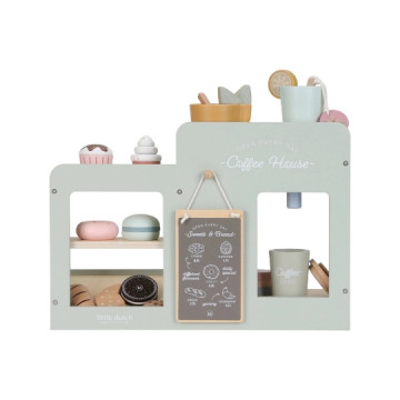 Machine à Café en Bois -...