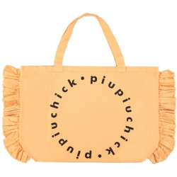 Piupiuchick : Sac Weekend XL logo - peach