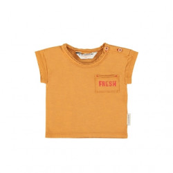 Piupiuchick : T-shirt imprimé fraise bébé - camel