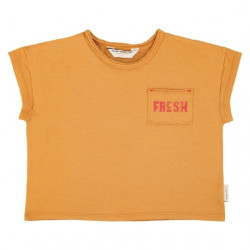 Piupiuchick : T-shirt imprimé fraise enfant - camel