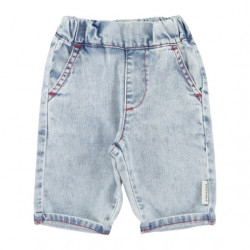 Piupiuchick : Pantalon en denim bébé - bleu clair