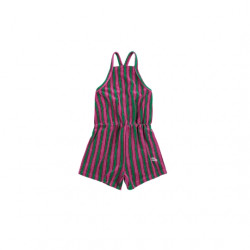 Bobochoses : Combishort Striped terry cloth enfant - purple