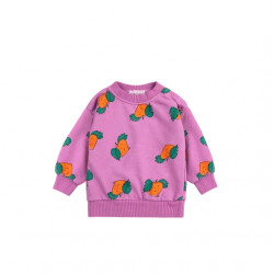 Bobochoses : Sweatshirt Tangerine all over bébé - fuchsia