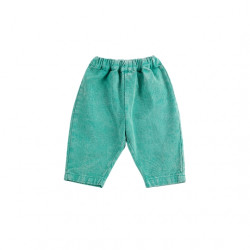 Bobochoses : Pantalon Bobo Choses since 09 woven bébé - green