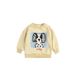Bobochoses : Sweatshirt Van dog bébé - yellow