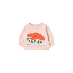 Tiny Cottons : Sweatshirt Red dog bébé - pastel pink