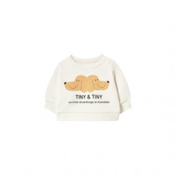 Tiny Cottons : Sweatshirt Tiny & Tiny bébé - off white