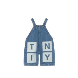 Tiny Cottons : Salopette Tiny bébé - bleu délavé