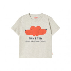 Tiny Cottons : T-shirt graphique chiens Tiny&Tiny enfant - crème