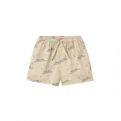Tiny Cottons : Short imprimé Tiny&Tiny enfant - vanille foncé
