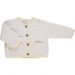 Poudre Organic : Veste matelassée Millet enfant - pastel yellow