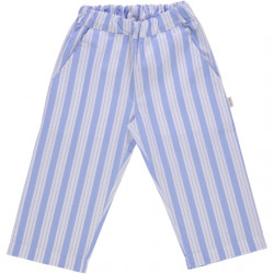 Poudre Organic : Pantalon Coing enfant - rayures bleues