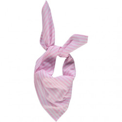 Poudre Organic : Foulard Jacinthe - rayures roses