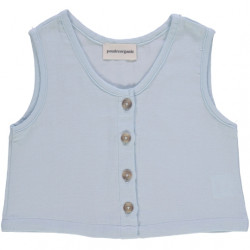 Poudre Organic : Débardeur Dille enfant - baby blue