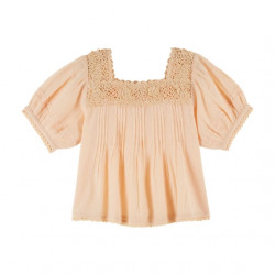 Émile & Ida : Blouse crochet enfant - abricot