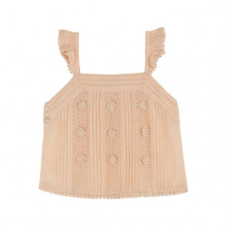Émile & Ida : Top crochet enfant - abricot
