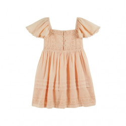 Émile & Ida : Robe broderie anglaise enfant - abricot