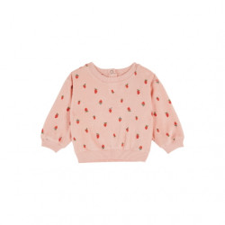 Émile & Ida : Sweat-shirt éponge bébé - imprimé guariguette