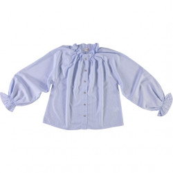 Poudre Organic : Blouse Garam femme - rayures vertes