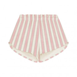Studio Boheme : Short Georgette rayé enfant - strawberry pistachio