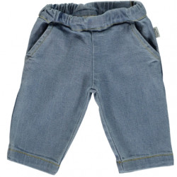 Poudre Organic : Pantalon Pomelos bébé - denim blue