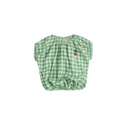 Bobochoses : Blouse vichy woven bébé - pixel sugar beet