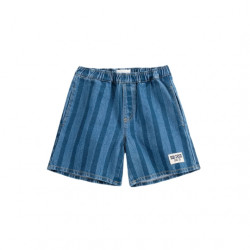 Bobochoses : Bermuda enfant Since 09 denim - prussian blue