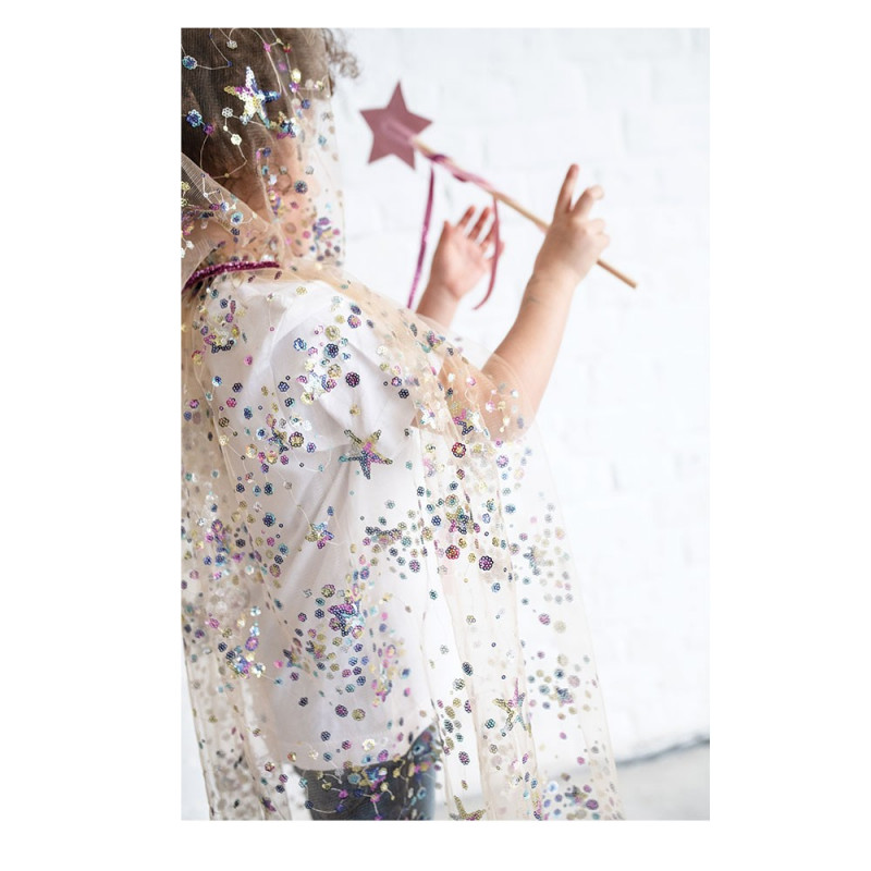 Cape De Fée Brodée Multicolore - Ratatam