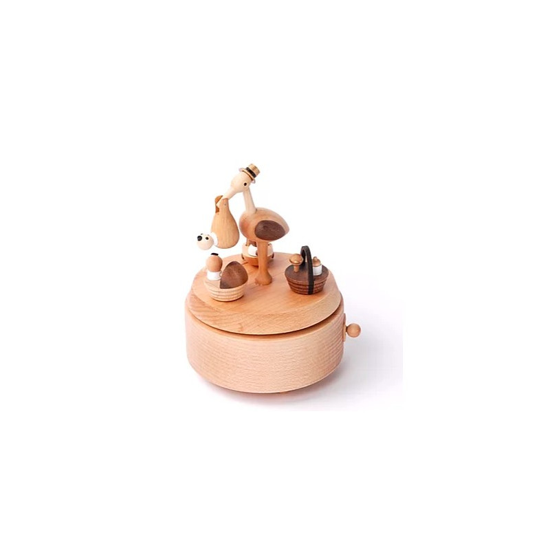 Boite à Musique Bébé Cigogne - Wooderful life