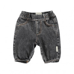 Piupiuchick : Pantalon denim bébé - noir délavé
