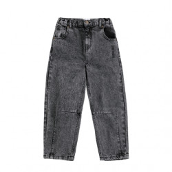 Bobo Choses : Pantalon en denim enfant - beast tag