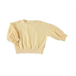 Poudre Organic : Sweat-shirt Jojoba bébé - yellow/velours pastel yellow