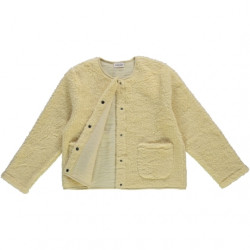 Poudre Organic : Veste en laine Edelweiss enfant - jaune pâle