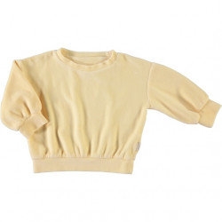 Poudre Organic : Sweat-shirt Jojoba enfant - yellow/velours pastel yellow
