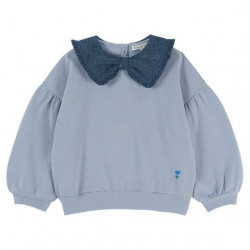 Émile & Ida : Sweat col volanté enfant - lac