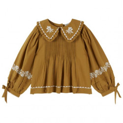 Émile & Ida : Blouse brodée enfant - artichaud