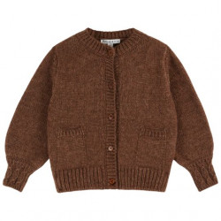 Émile & Ida : Cardigan Doudou enfant - châtaigne