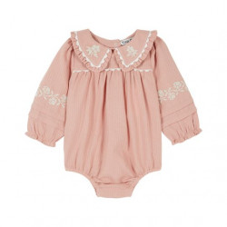 Émile & Ida : Combibloomer brodé bébé - sakura