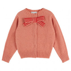 Émile & Ida : Cardigan noeud enfant - blush